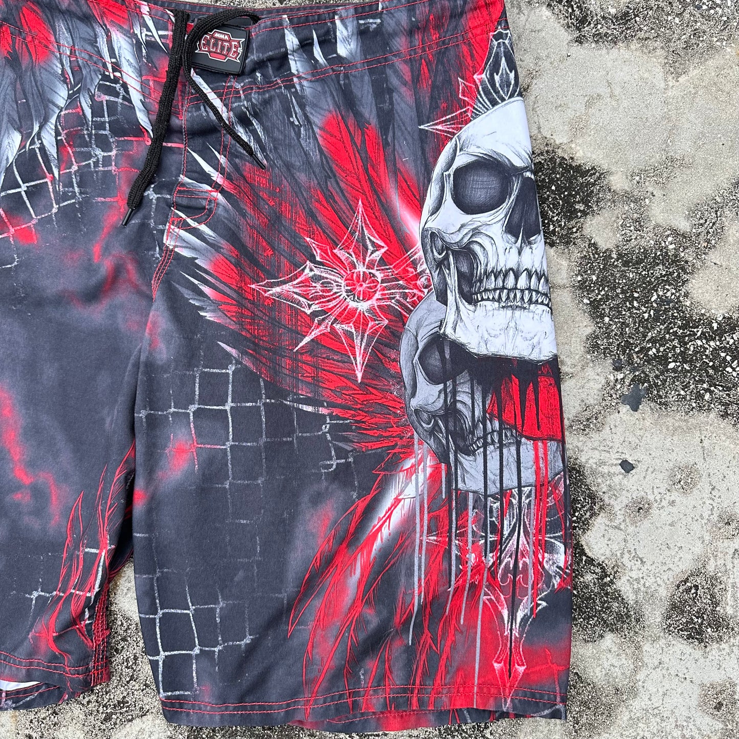 Y2K MMA Elite Tapout Board Shorts Large