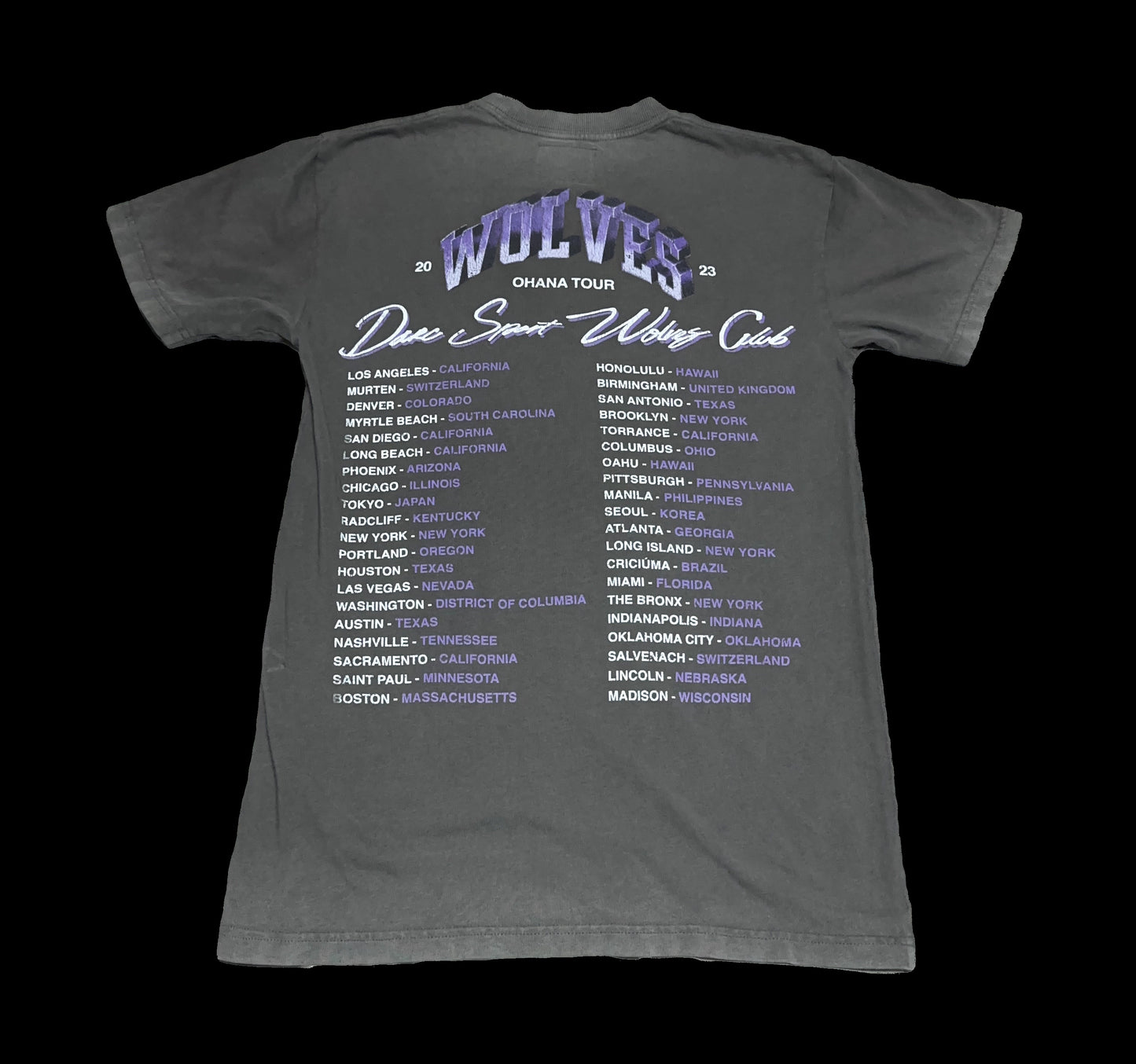 Darc Sport Wolves Club Ohana Tour 2023 Tee Small