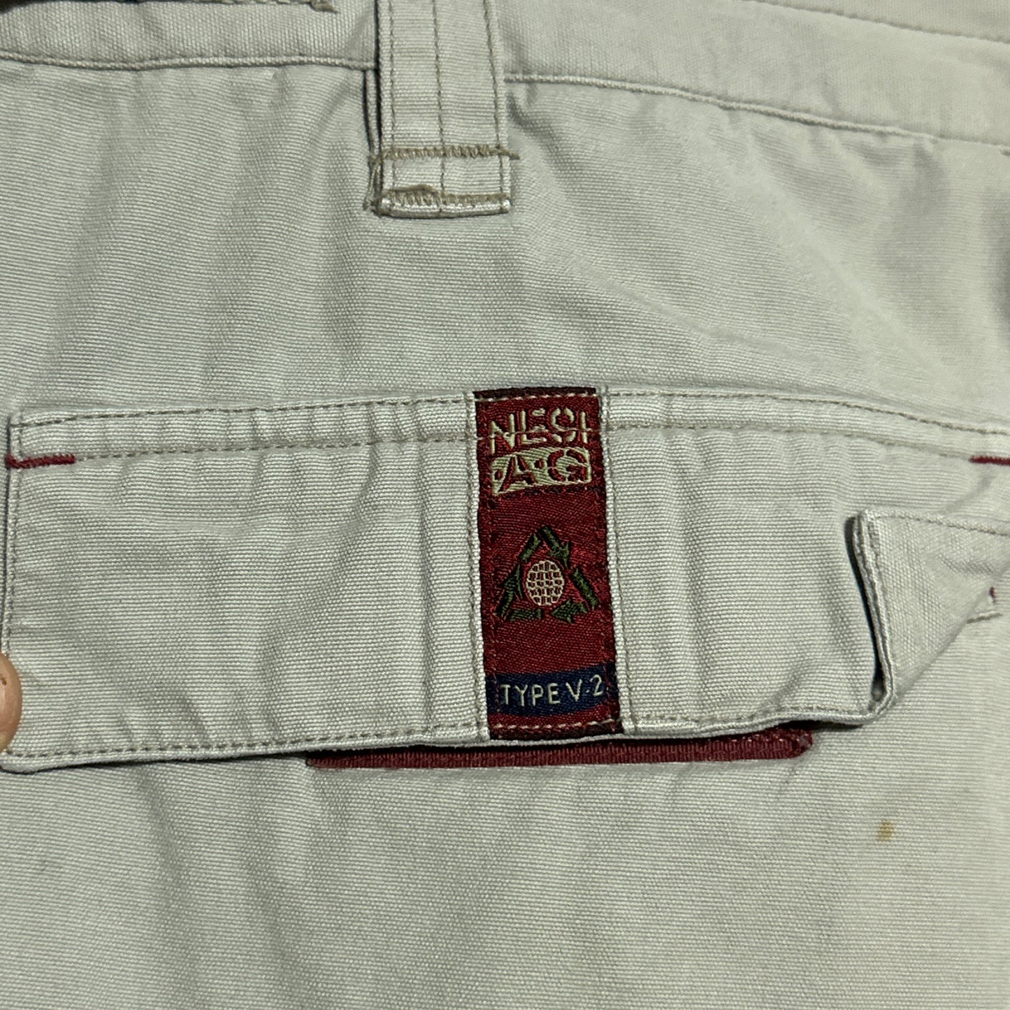 Y2K Nesi AG Skater Cargo Parachute Baggy Pants Size 34