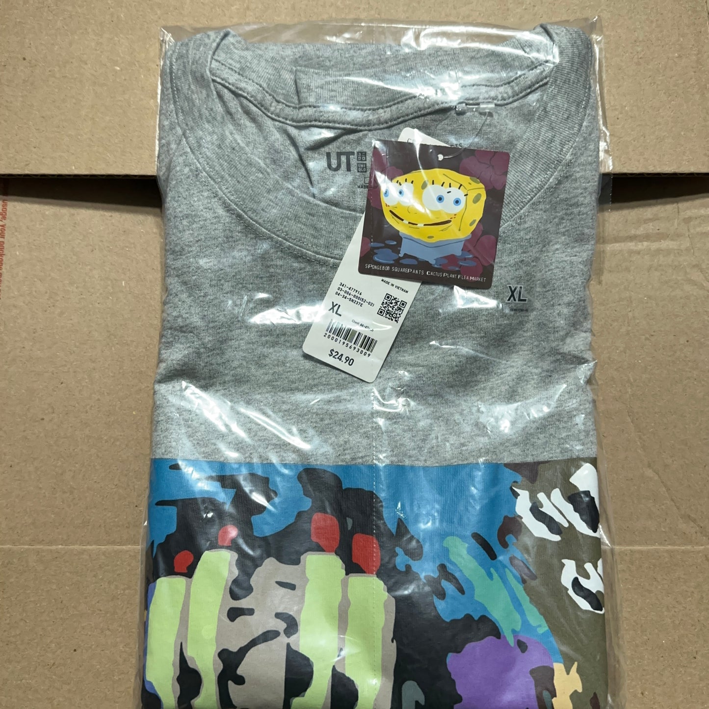 Cactus Plant Flea Market x Uniqlo SpongeBob SquarePants Mister Krabs Graphic Tee XL