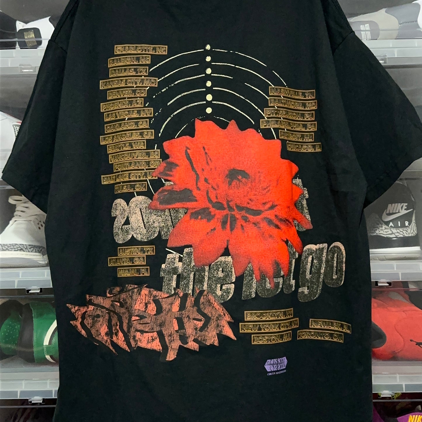 Travis Scott Utopia Circus Maximus Delestro Echoes Tour Tee XL