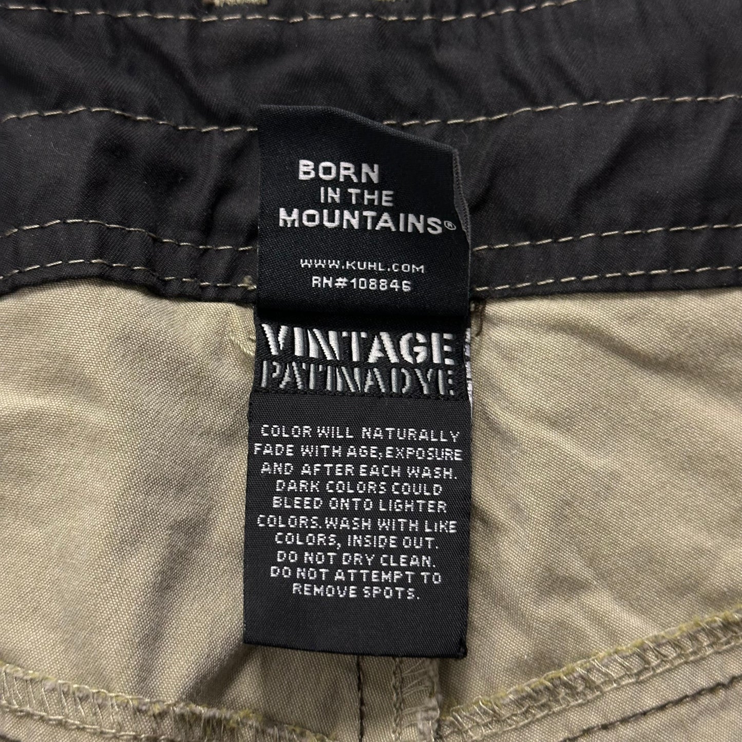 Kuhl Revolvr Vintage Patina Dye Hiking Pants Size 34x34