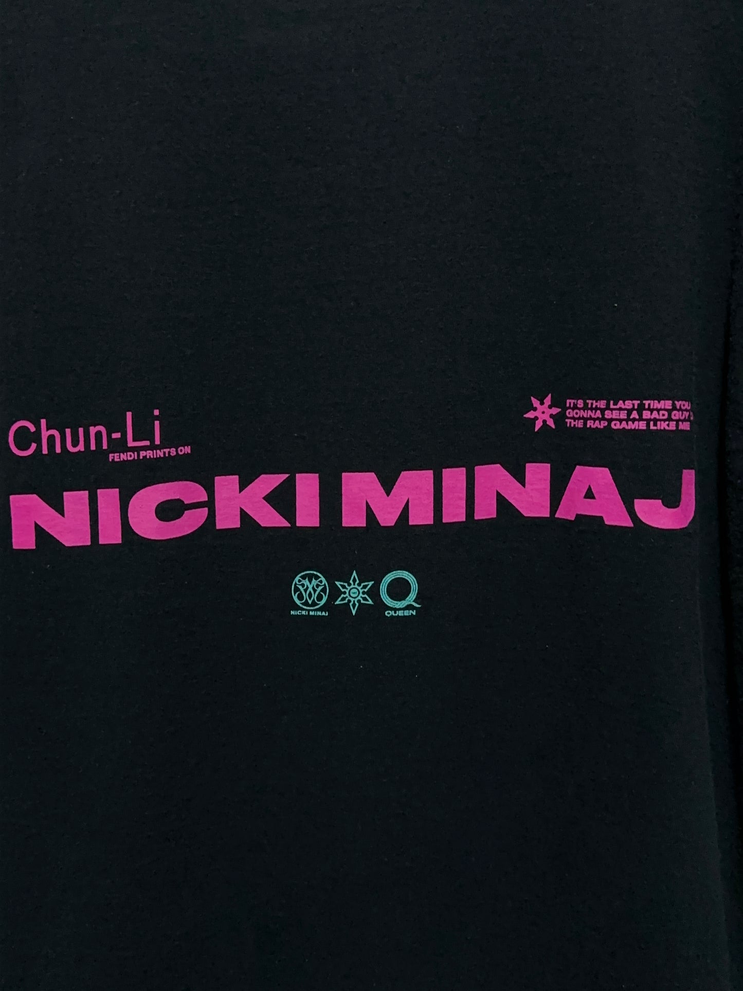 2018 Nicki Minaj Chun Li Promo Long Sleeve Rap Tee