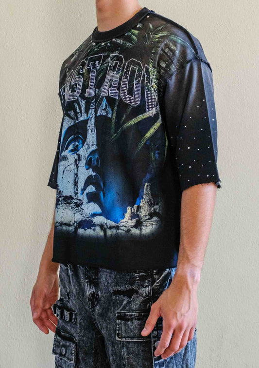 FIRST ROW LOST UTOPIA MYTH CROPPED TEE