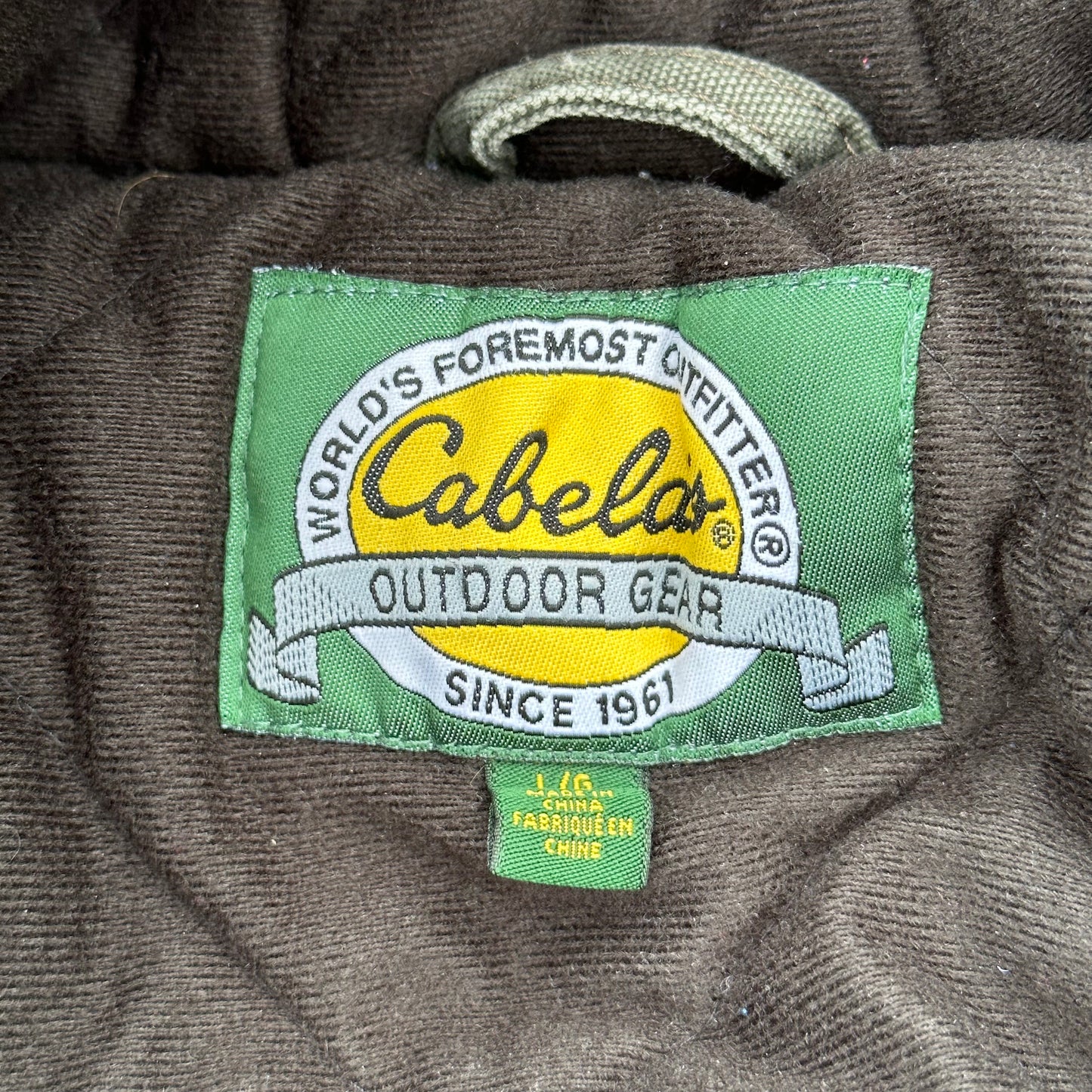 Vintage Cabela's Outdoor Hooded Work Jacket Large
