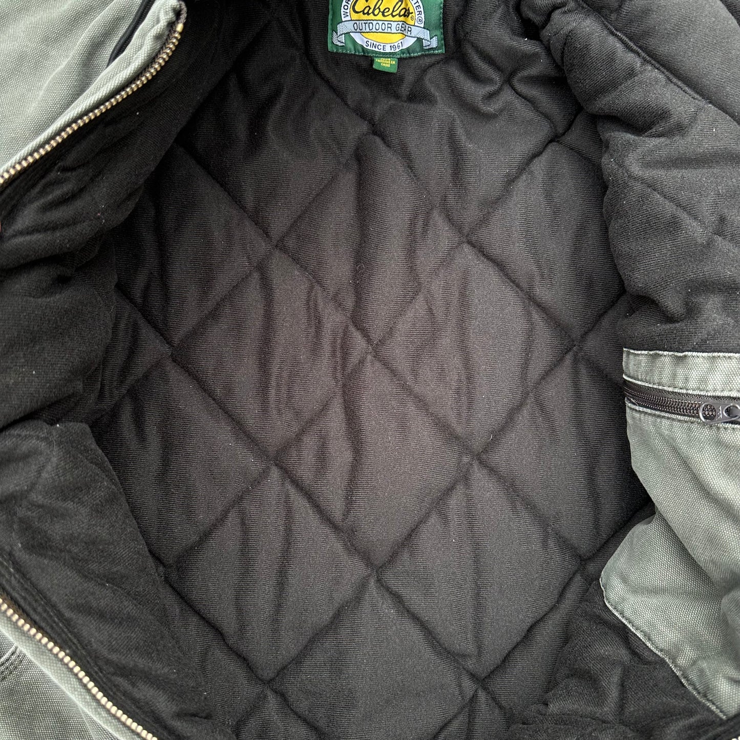 Vintage Cabela's Outdoor Hooded Work Jacket Large