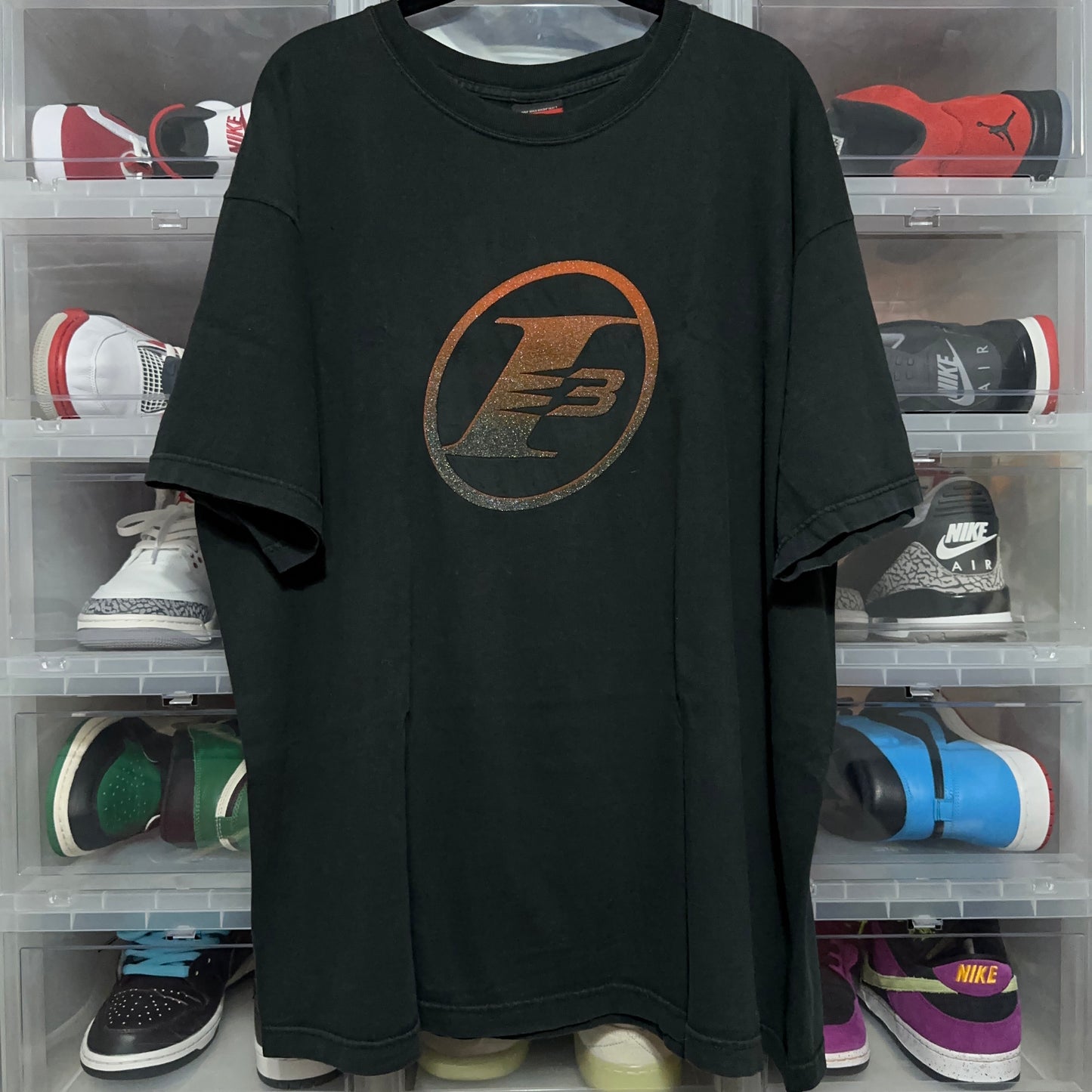 Vintage Y2K Reebok Allen Iverson I3 Logo Tee XL