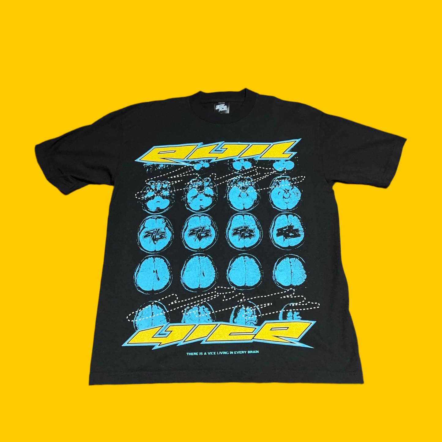 Evil Vice Brain Graphic Tee Size Medium