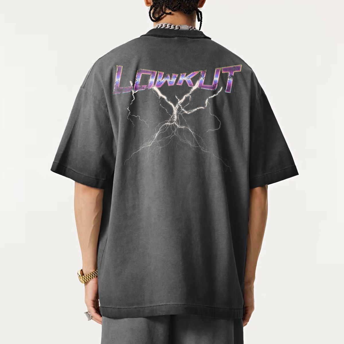 LOWKUT DESTROYER CRYSTAL RHINESTONE TEE