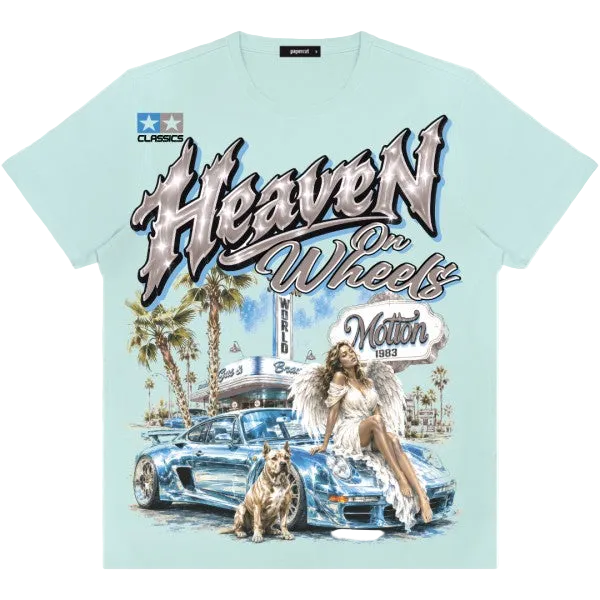 HEAVEN ON WHEELS GRAPHIC TEE BLUE