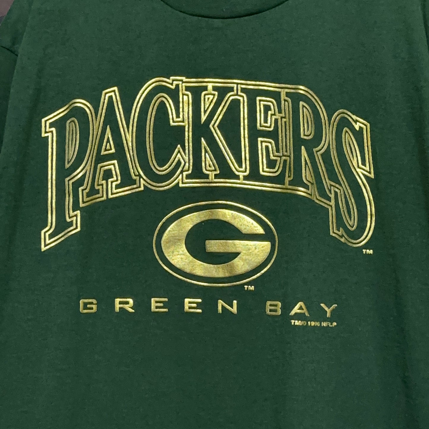 Vintage 90s Green Bay Packers Logo 7 NFL Football T-Shirt XL