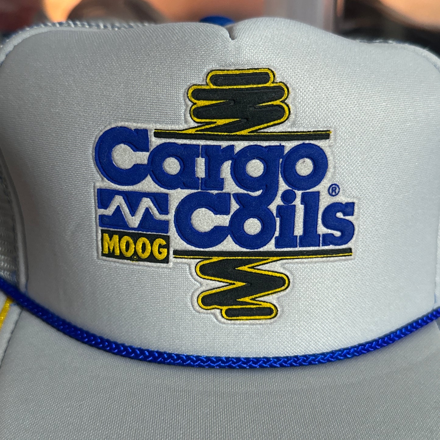 Vintage 80s MOOG Cargo Coils Trucker Snapback Hat