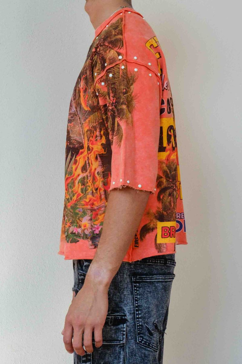 FIRST ROW LOST UTOPIA BROKEN VISION CROPPED TEE