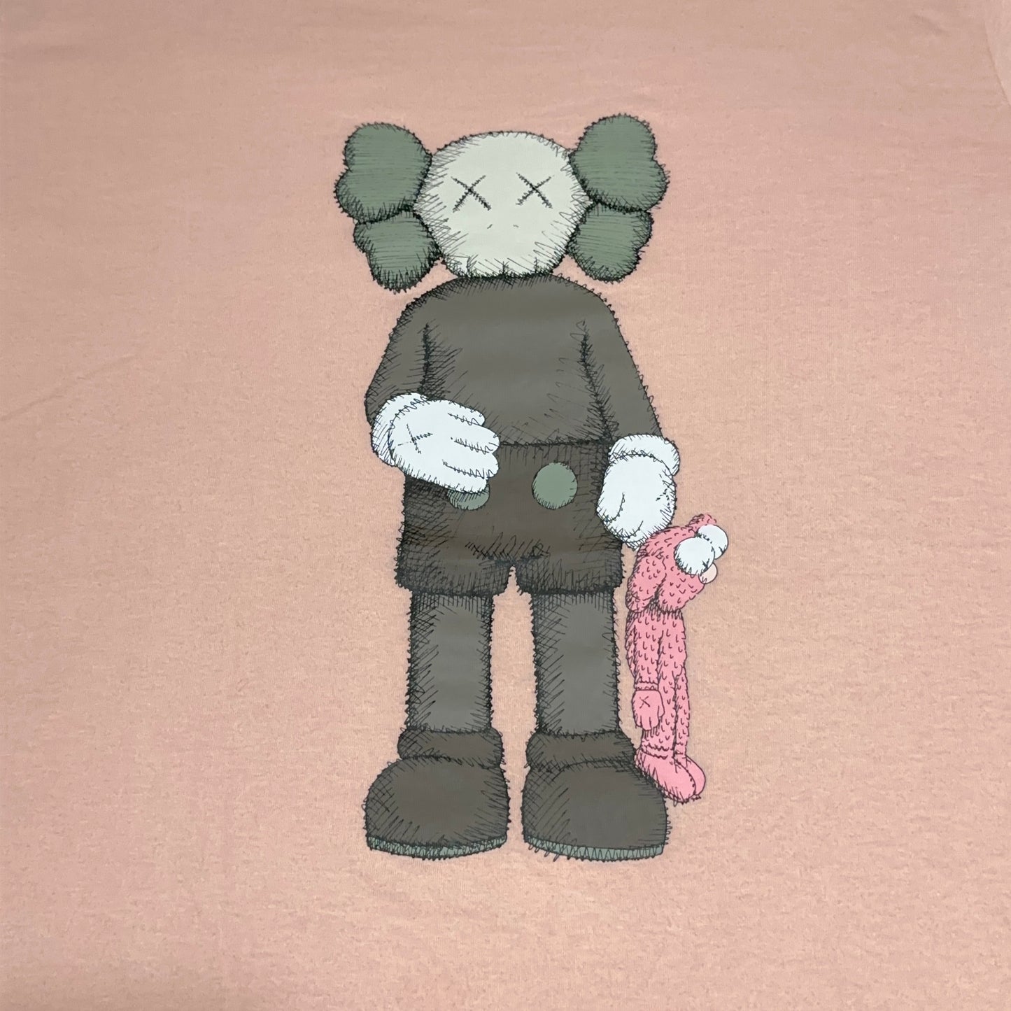 KAWS x Uniqlo Pink Companion Graphic Tee XL