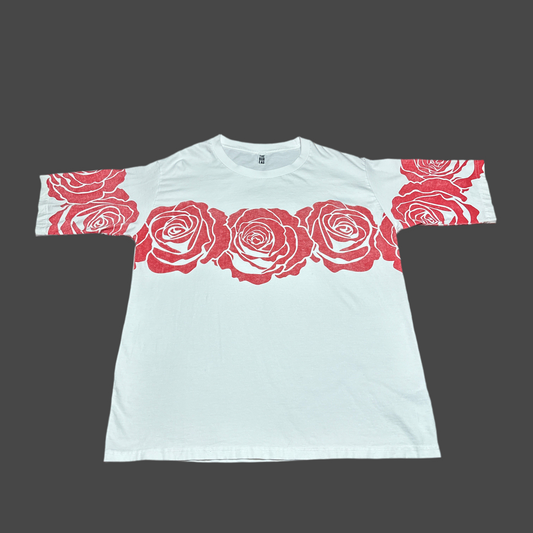 Free People x The Bureau Wild Rose Oversized Graphic Tee Large