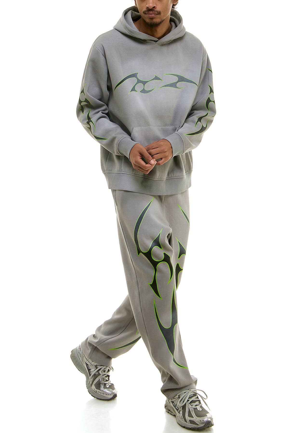 KDNK TRIBAL LOGO HOODIE AND SWEATPANTS SET