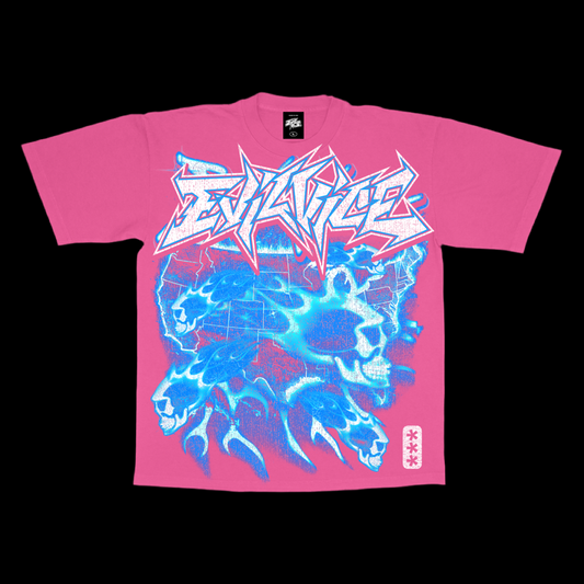 Evil Vice Country Flame Graphic Tee XL