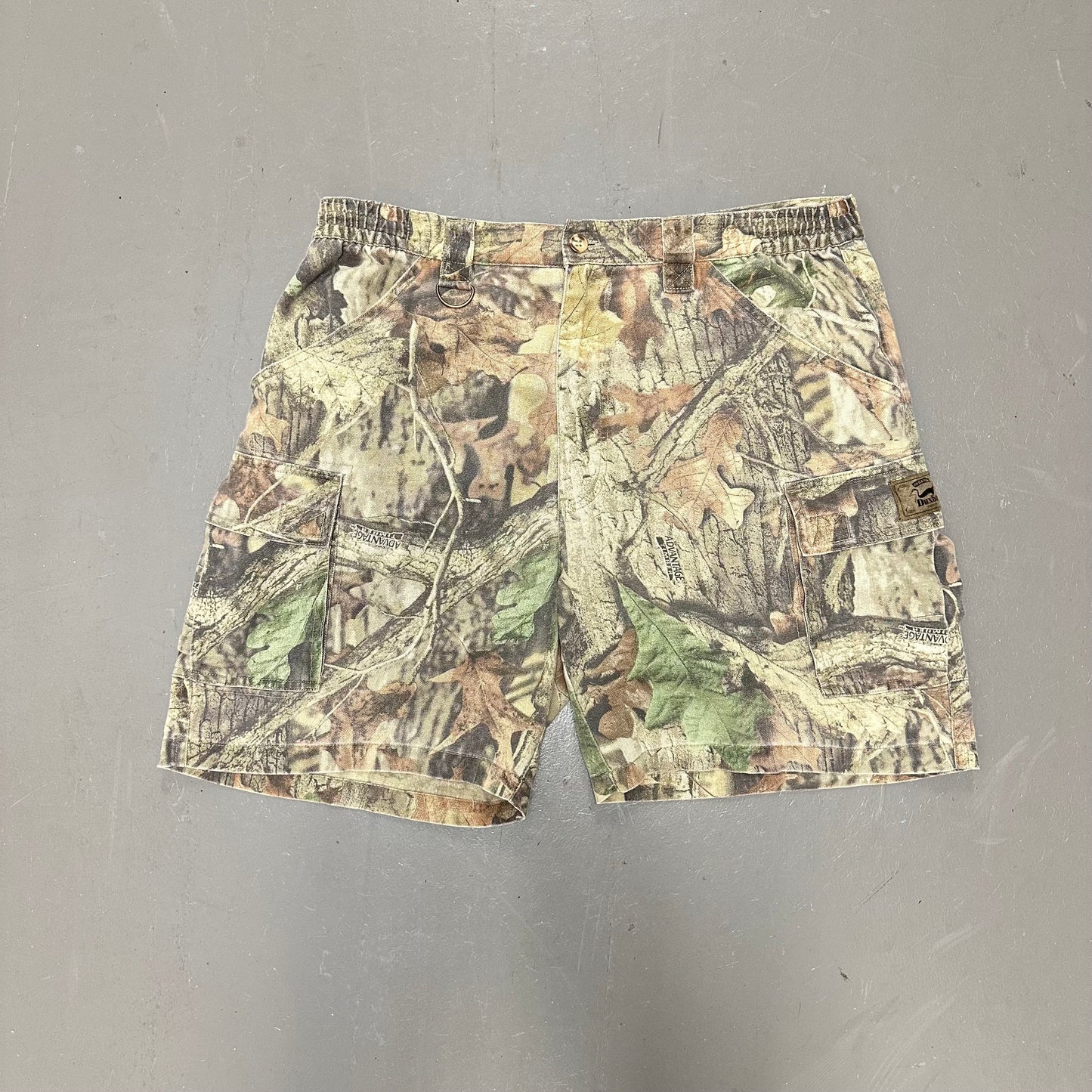 Vintage Duxbak Camo Cargo Shorts Size Large