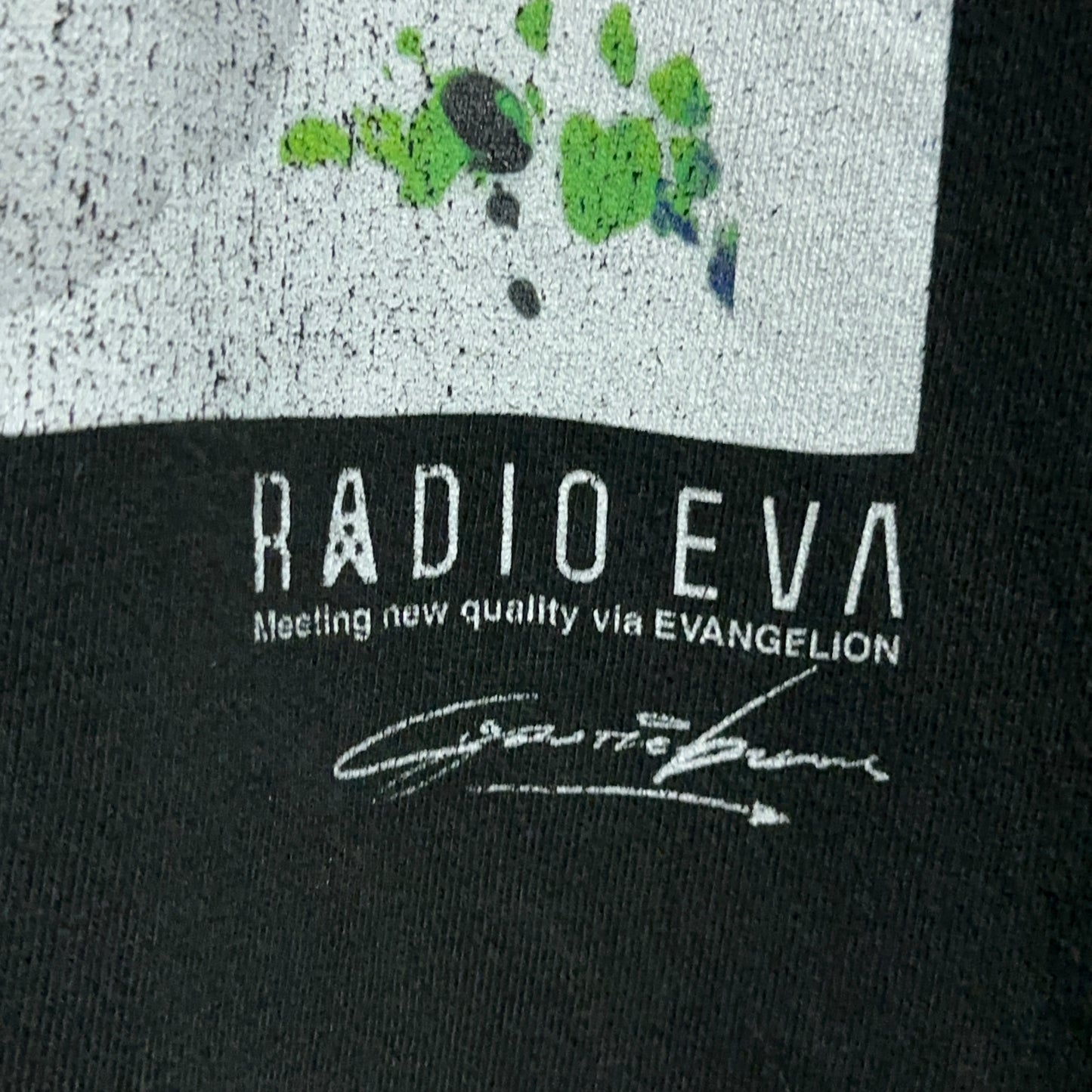 Radio Eva x Cigarette-Burns Evangelion Painting Anime Art Tee XL