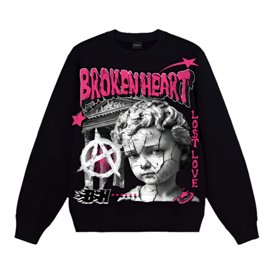 BROKEN HEART CREWNECK SWEATSHIRT