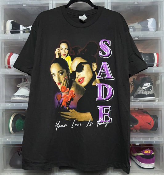 Sade Your Love Is King Photo Rap Tee XL