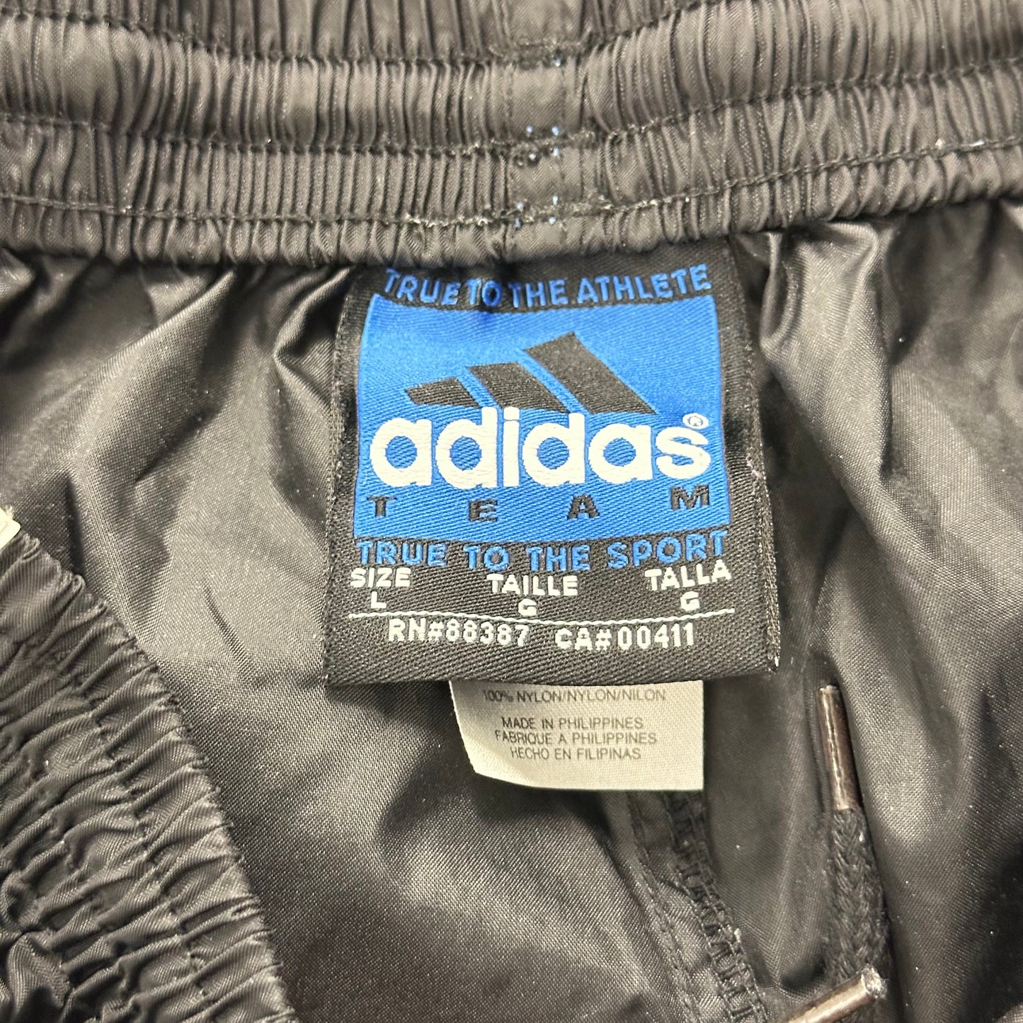 Vintage Adidas Nylon Windbreaker Track Pants Large