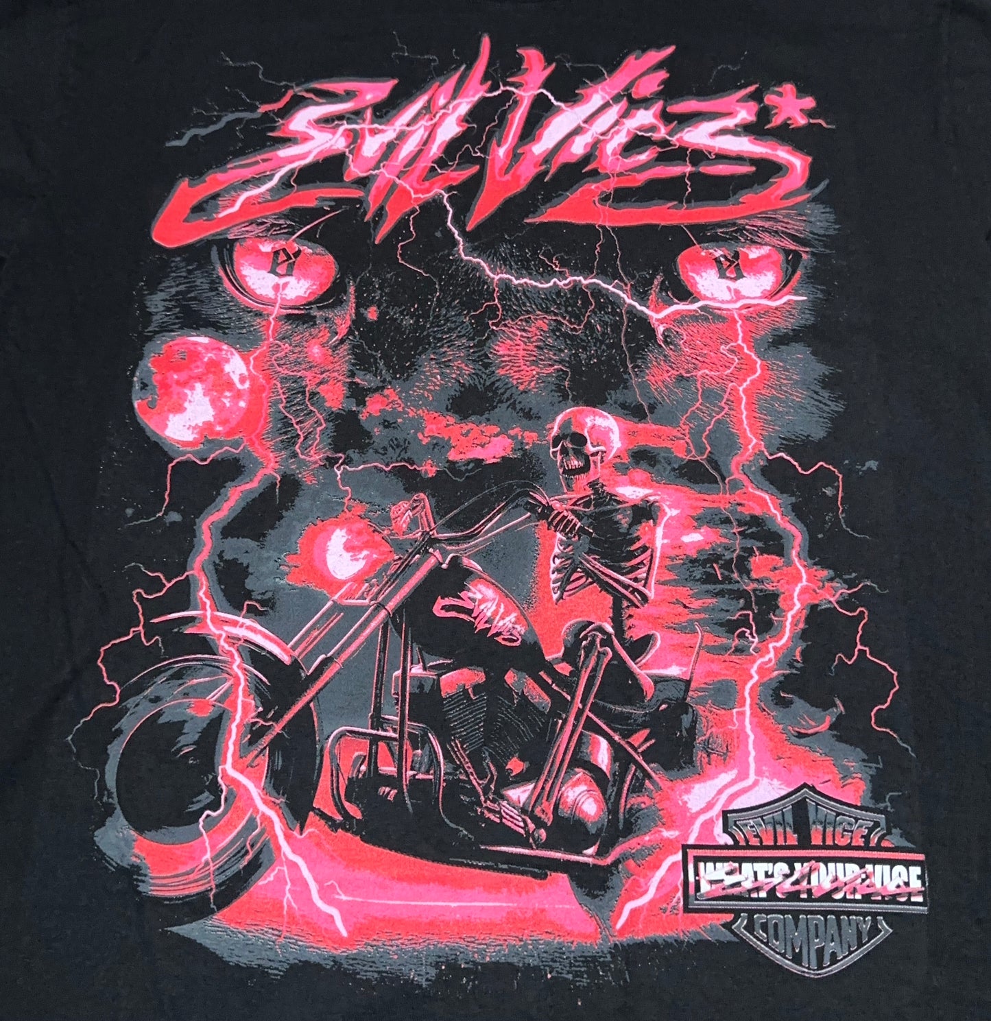 Evil Vice Moto Eyes Graphic Tee XL