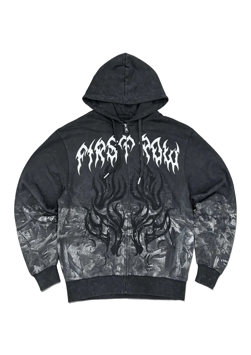 FIRST ROW SHADOW WORSHIP FLAME RITUAL FULLZIP HOODIE