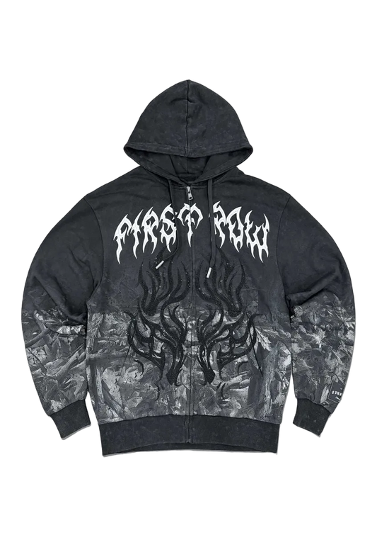 FIRST ROW SHADOW WORSHIP FLAME RITUAL FULLZIP HOODIE
