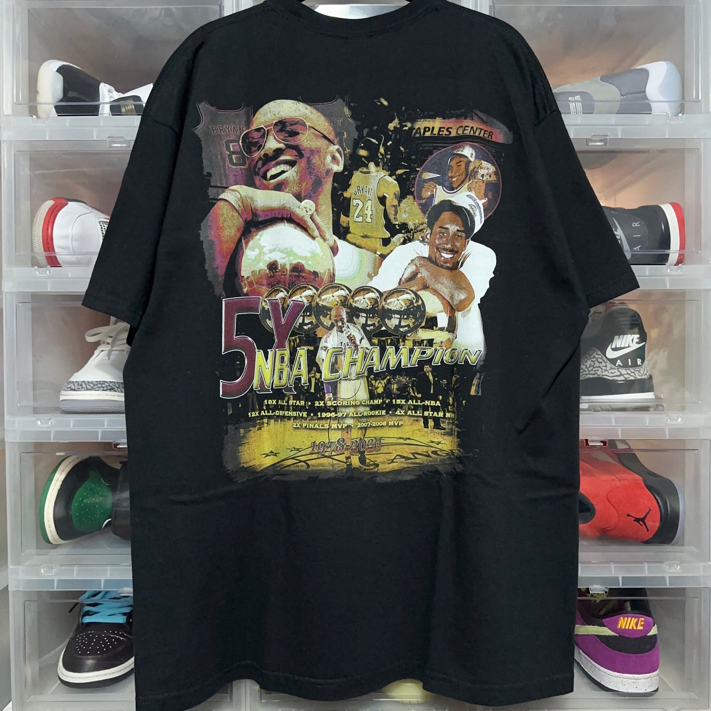 Kobe Bryant Mamba Forever Memorial Rap Tee XL