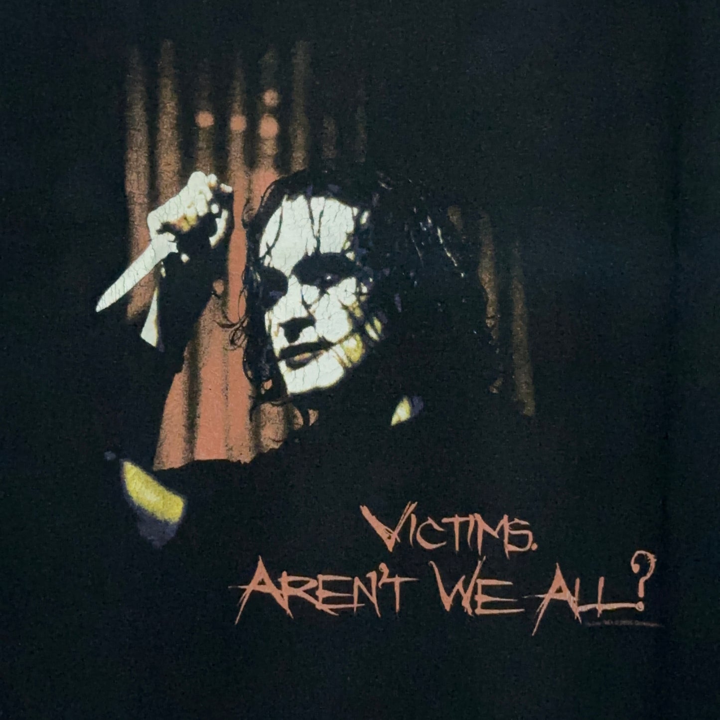 Vintage 2000s The Crow Victims Aren't We All Movie Promo Tee XL