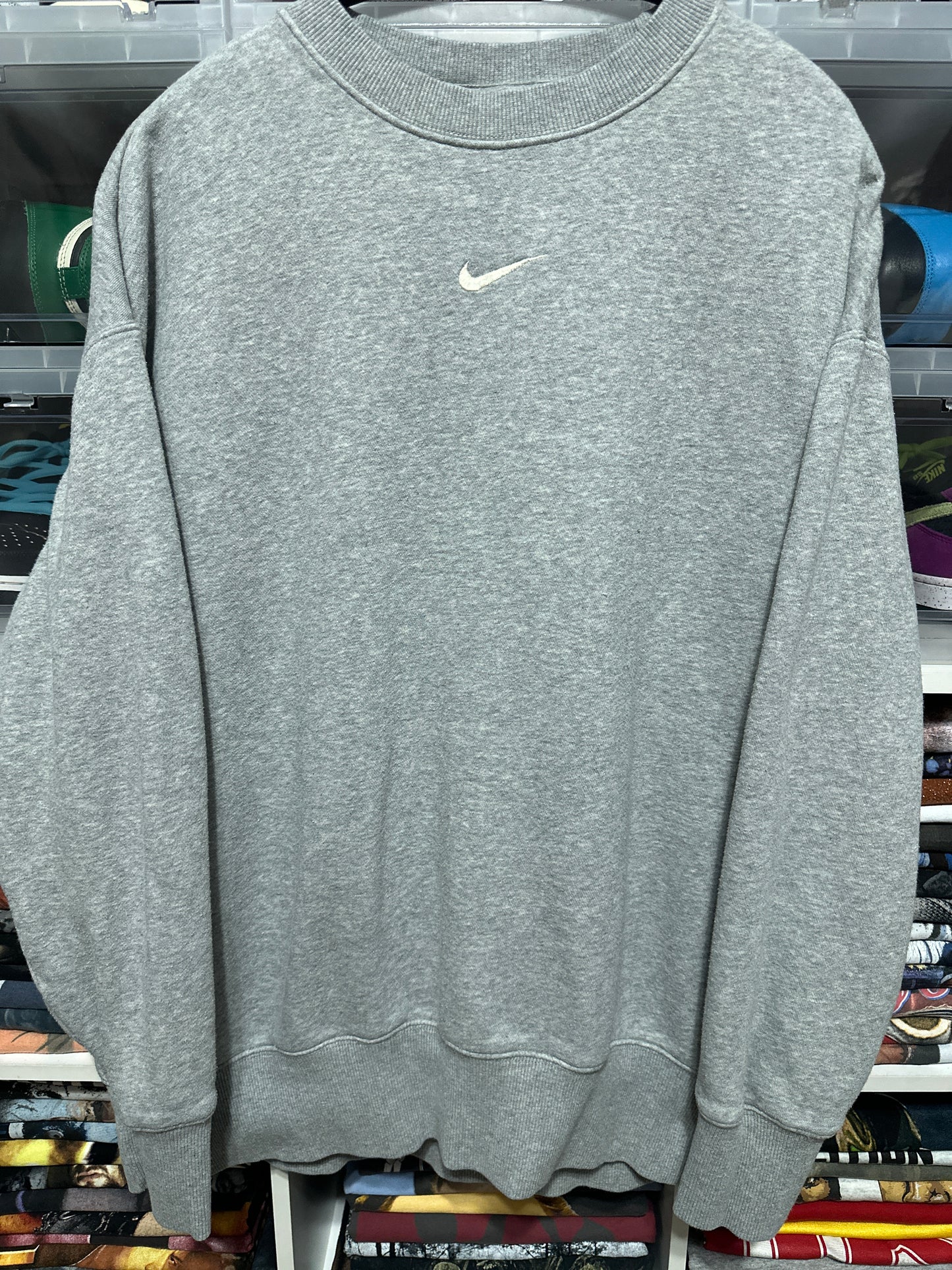 Nike Center Swoosh Sweatshirt Crewneck Long Sleeve Medium