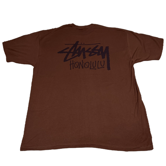 STUSSY HONOLULU LOGO SCRIPT GRAPHIC TEE XXL