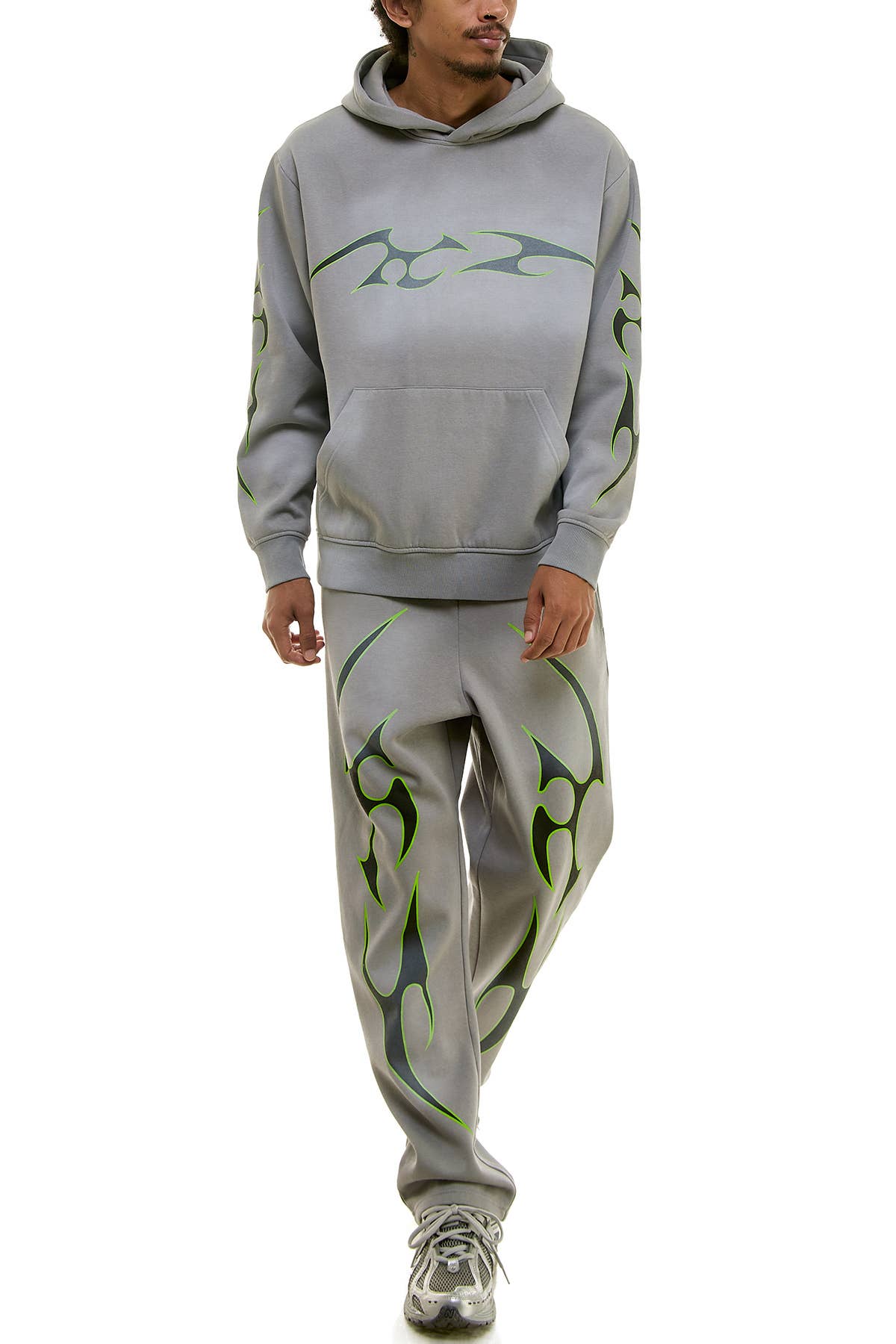 KDNK TRIBAL LOGO HOODIE AND SWEATPANTS SET