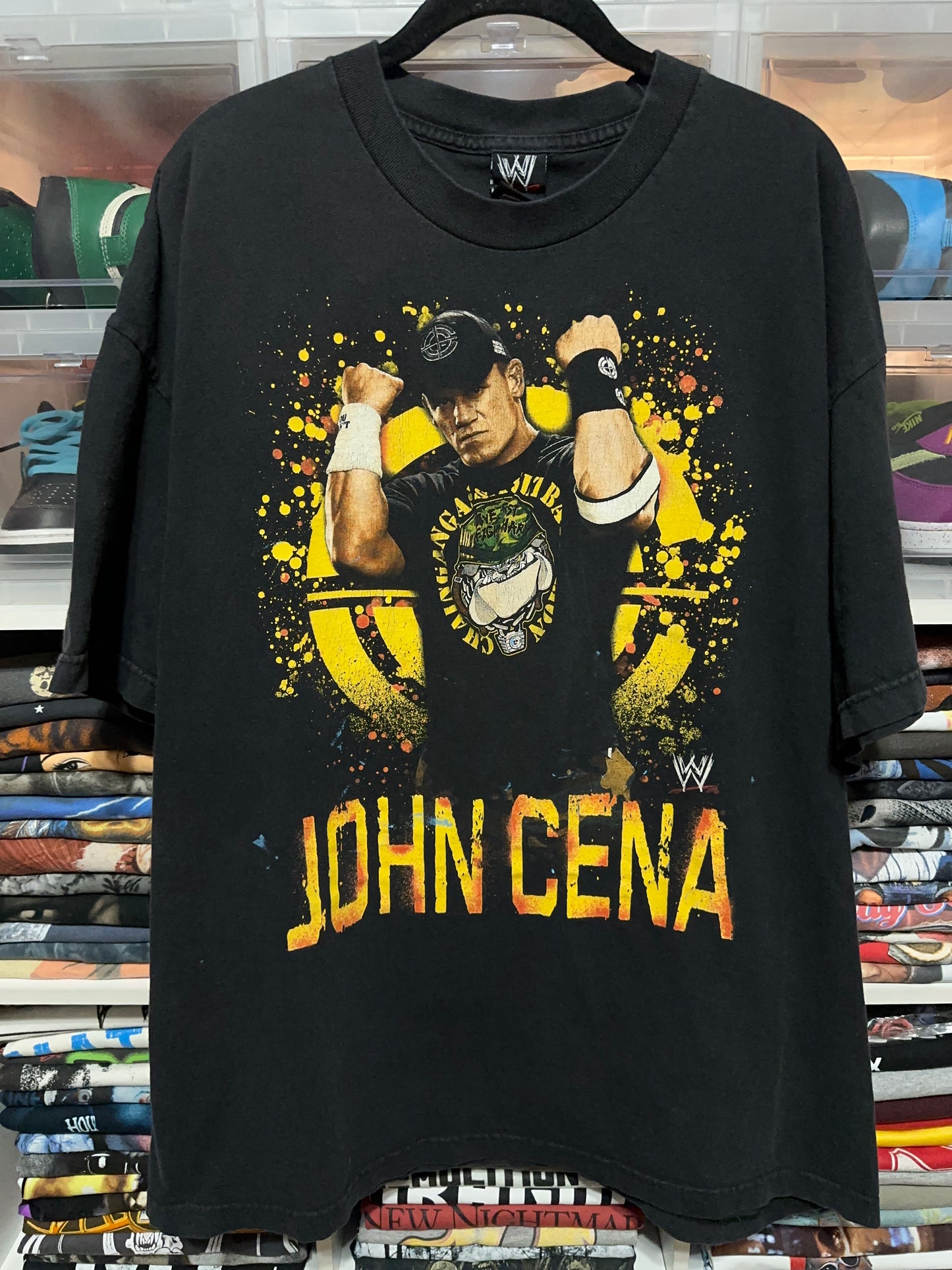 Vintage WWE John Cena Hustle Loyalty Respect Wrestling Tee XL