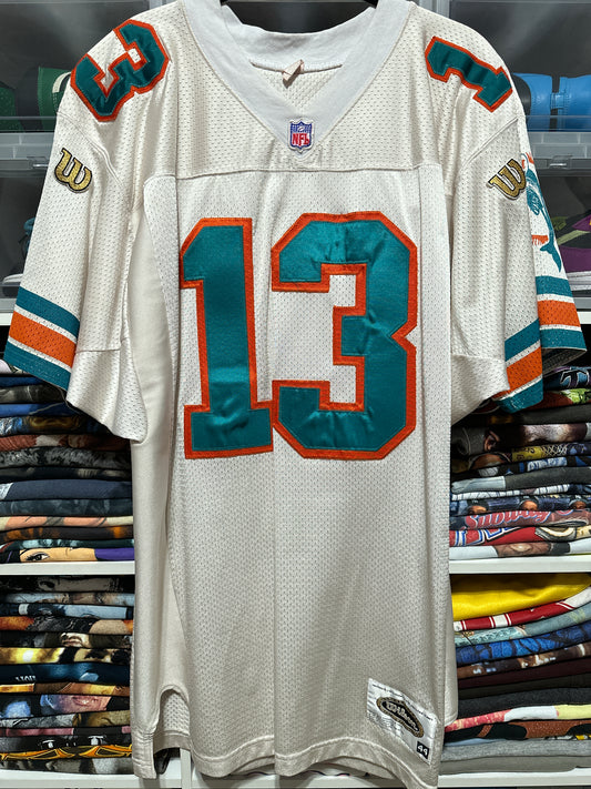 Vintage Miami Dolphins Dan Marino Wilson Gold NFL Football Jersey