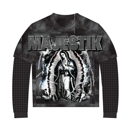 MAJESTIK MOTHER MARY LONG SLEEVE THERMAL TEE
