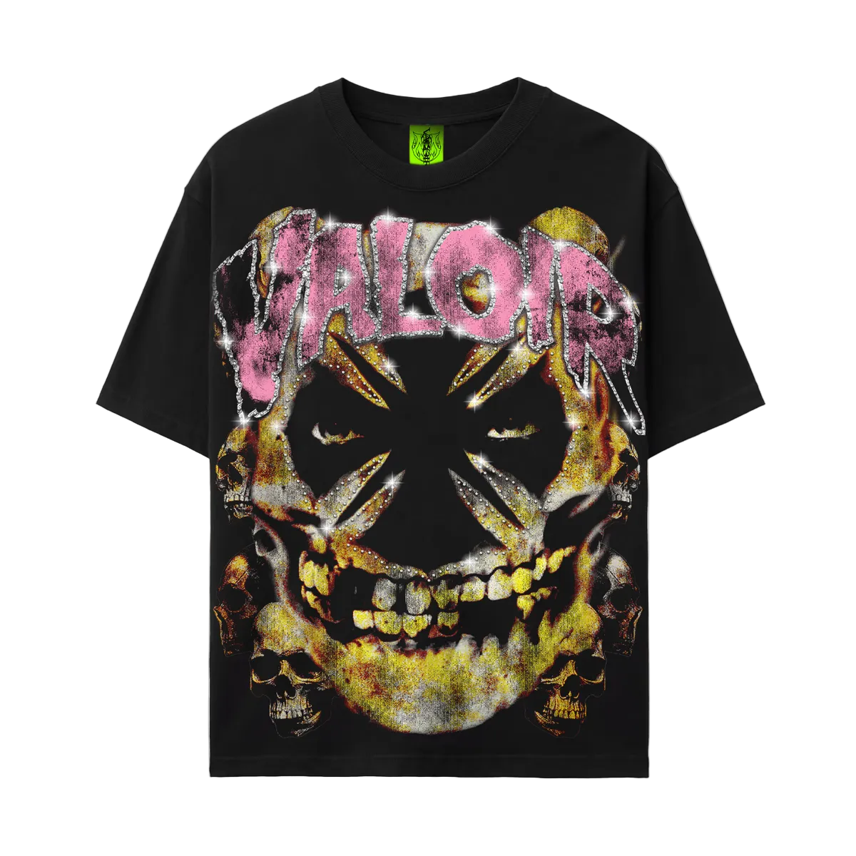 VALOIR MADE DISTURBED RHINESTONE TEE