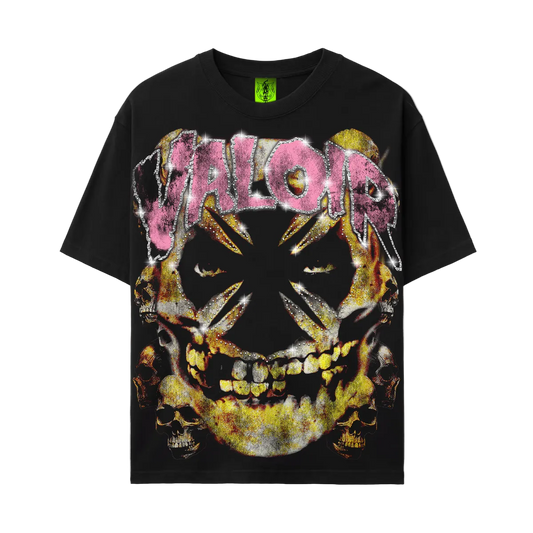 VALOIR MADE DISTURBED RHINESTONE TEE