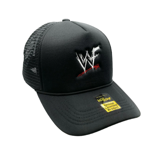 WWF ATTITUDE SCRATCH LOGO MESH TRUCKER SNAP BACK HAT