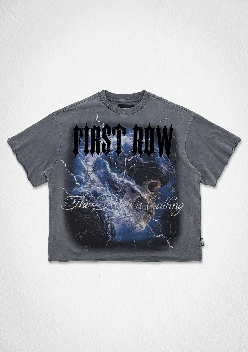 STEEL ANGELS ROAD IS CALLING CROP TEE