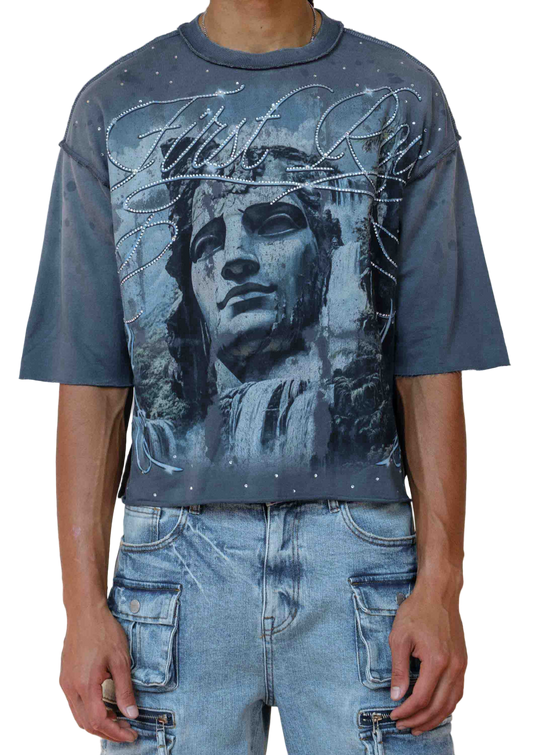 FIRST ROW LOST UTOPIA UNEARTH CROPPED  TEE