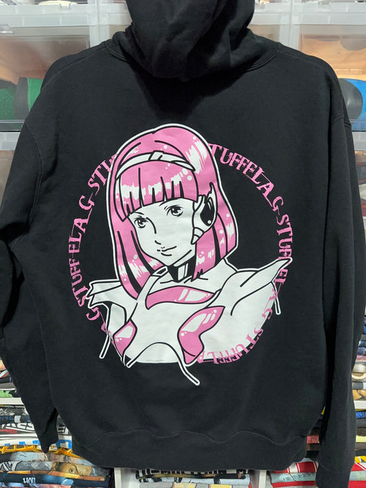 Beams x Flagstuff Anime Girl Collab Hoodie XL