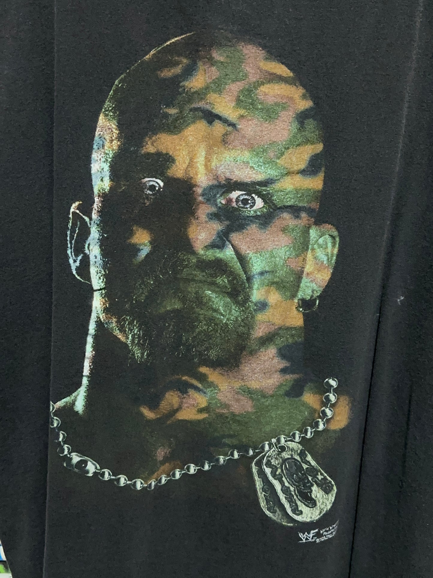 90's Vintage WWF Stone Cold Steve Austin 3:16 Camouflage Face Wrestling Tee XXL