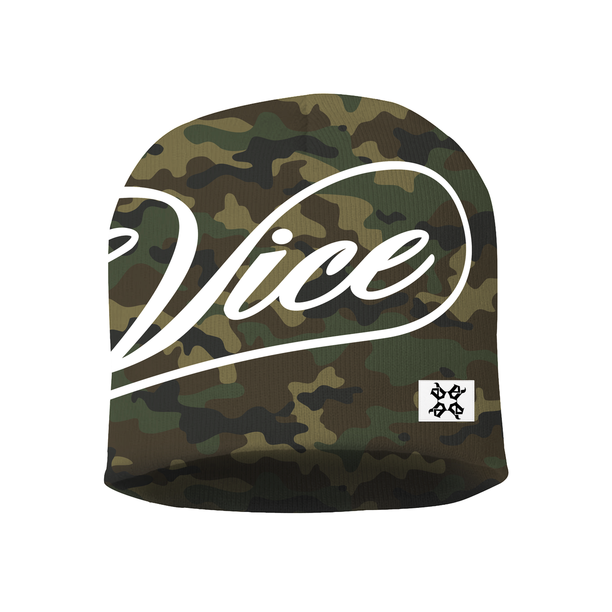 EVIL VICE CAMO SCRIPT BEANIE