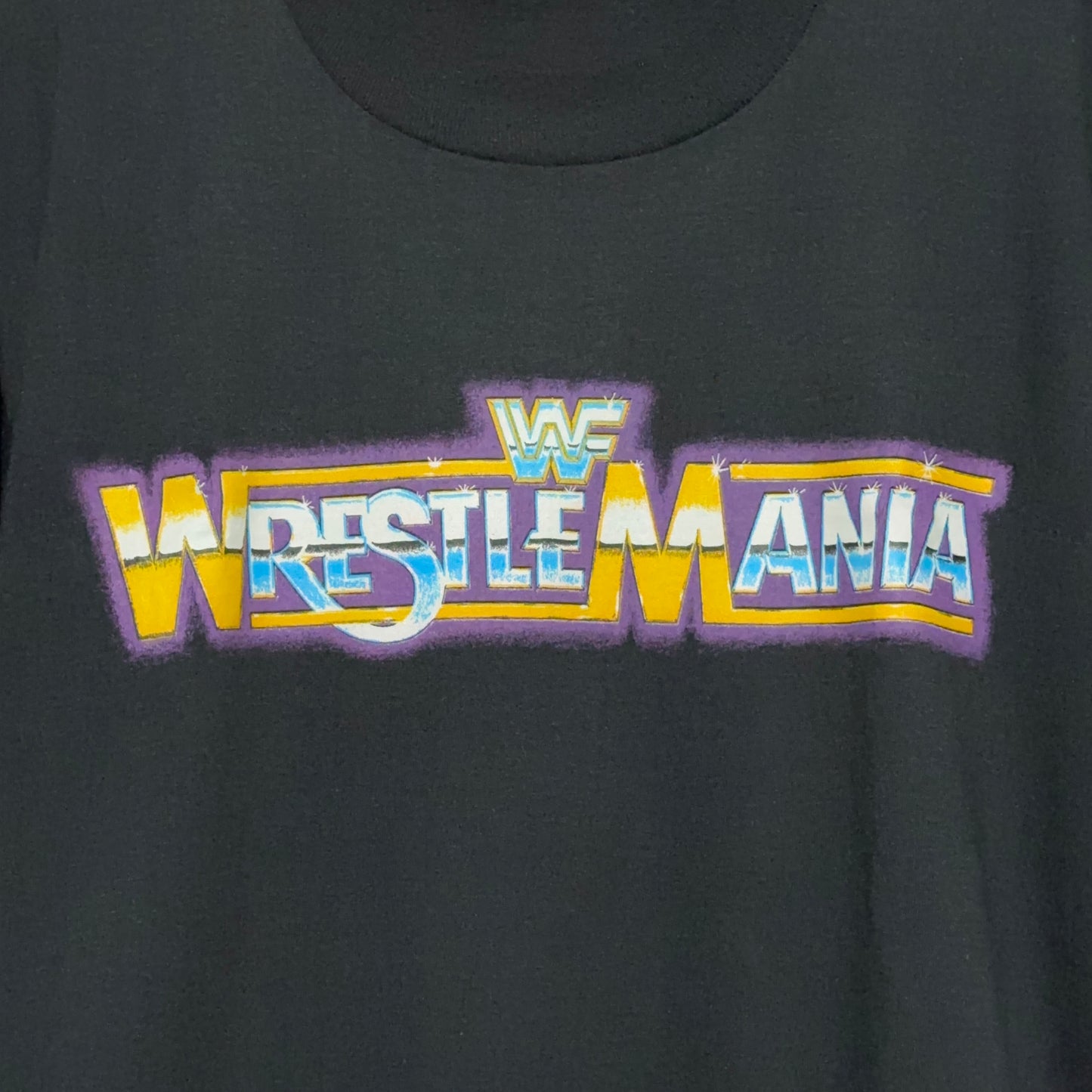 Vintage 80s WWF WrestleMania I Original Print Single Stitch T-Shirt XL RARE