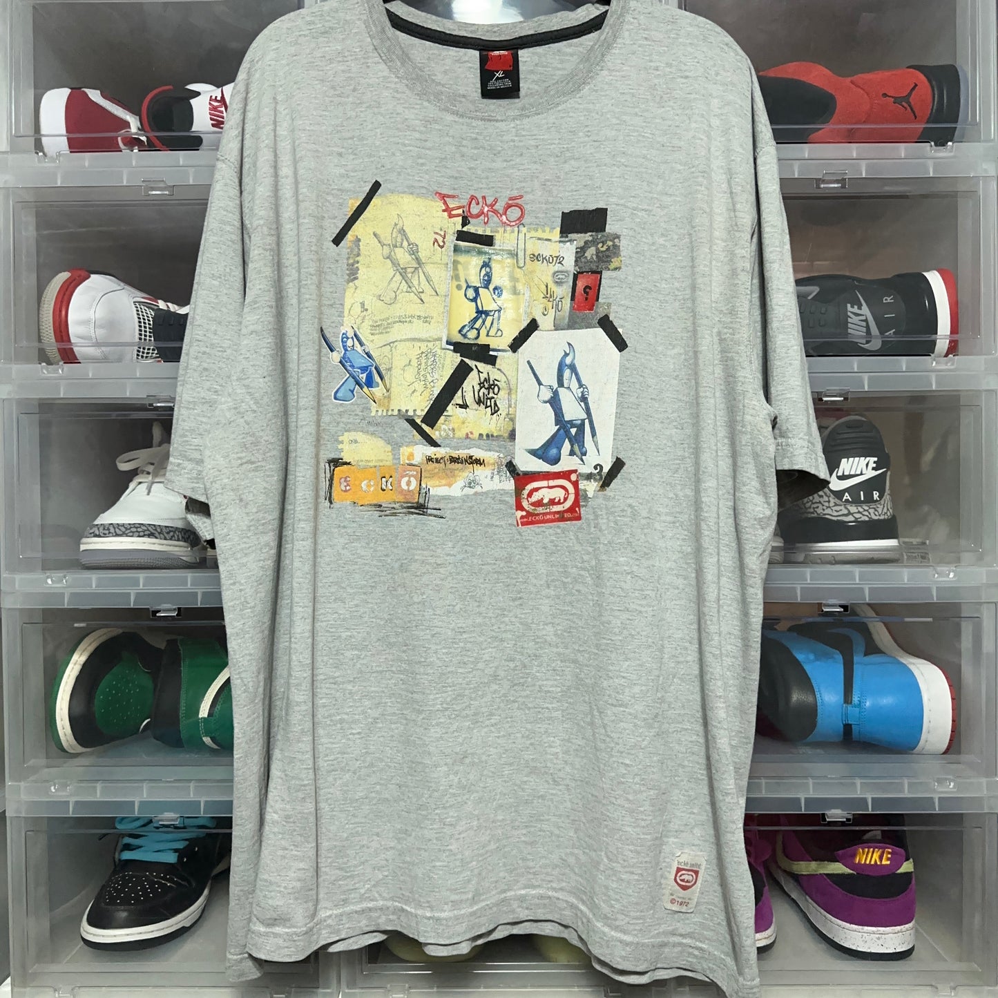 Y2K Ecko UNLTD Graffiti Graphic Tee XL