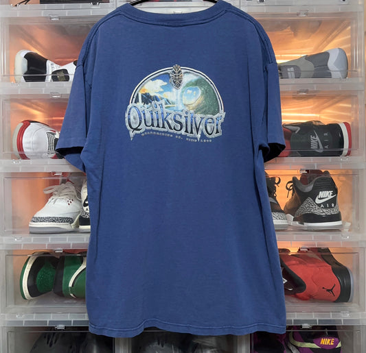 Vintage 90s Quiksilver Made In USA Single Stitch Surf Tee Large