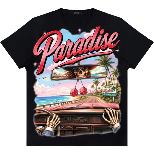 PARADISE WORLD TOUR GRAPHIC TEE BLACK