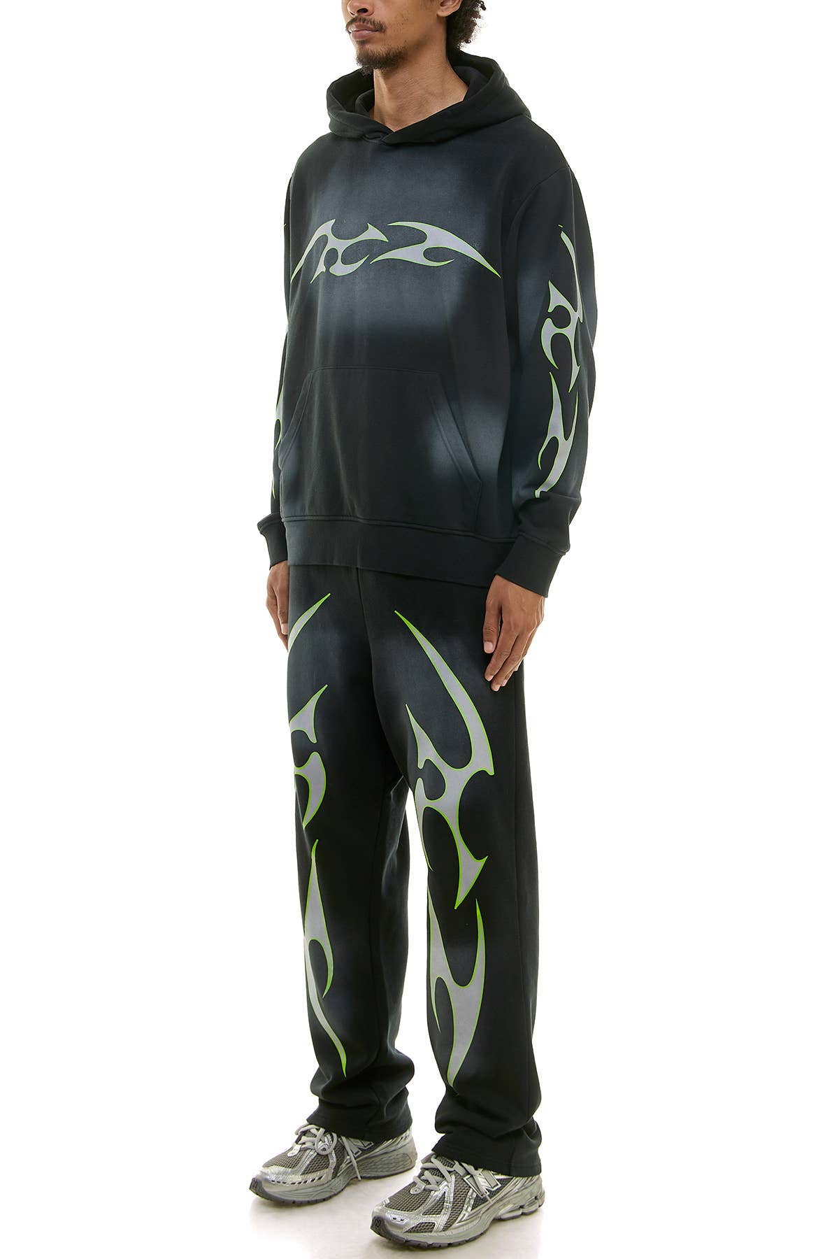 KDNK TRIBAL LOGO HOODIE AND SWEATPANTS SET